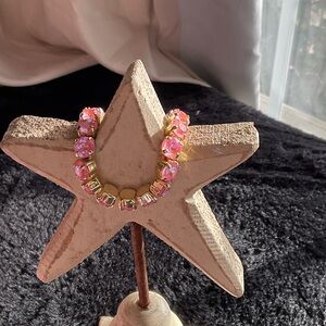 Sorrelli pink delight crystal stretch bracelet